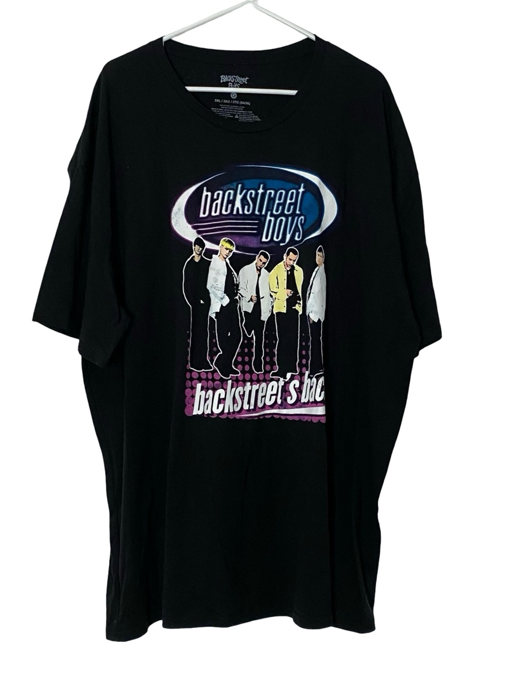 Backstreet Boys Tshirt Mens Size 3XL Unisex Womens Plus Size Backstreets Back